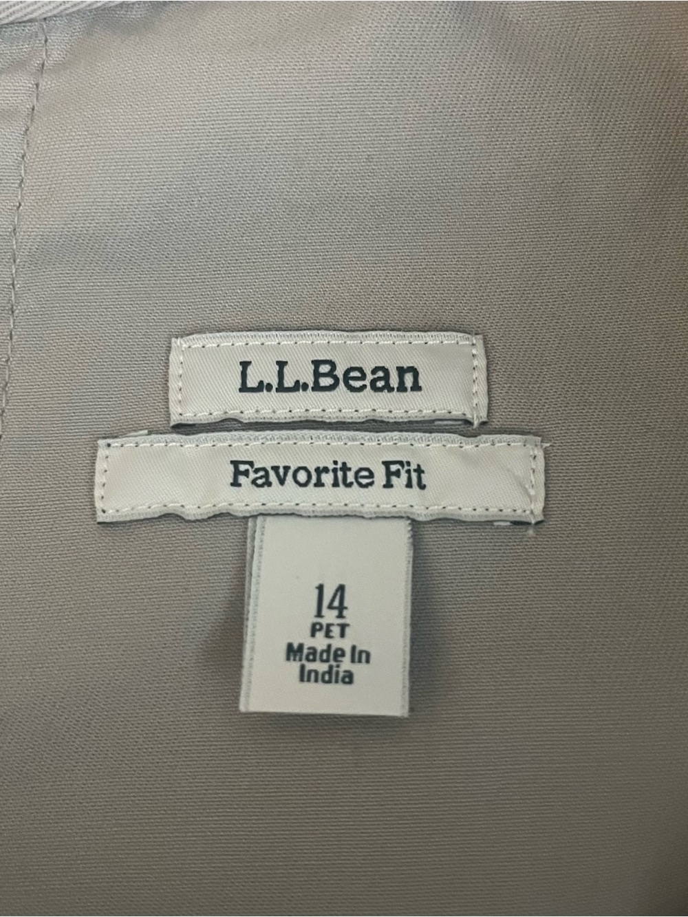L.L.‎ Bean Women’s Favorite Fit Khaki High Rise Roll Tab Cargo Pants Sz 14 - Picture 2 of 10